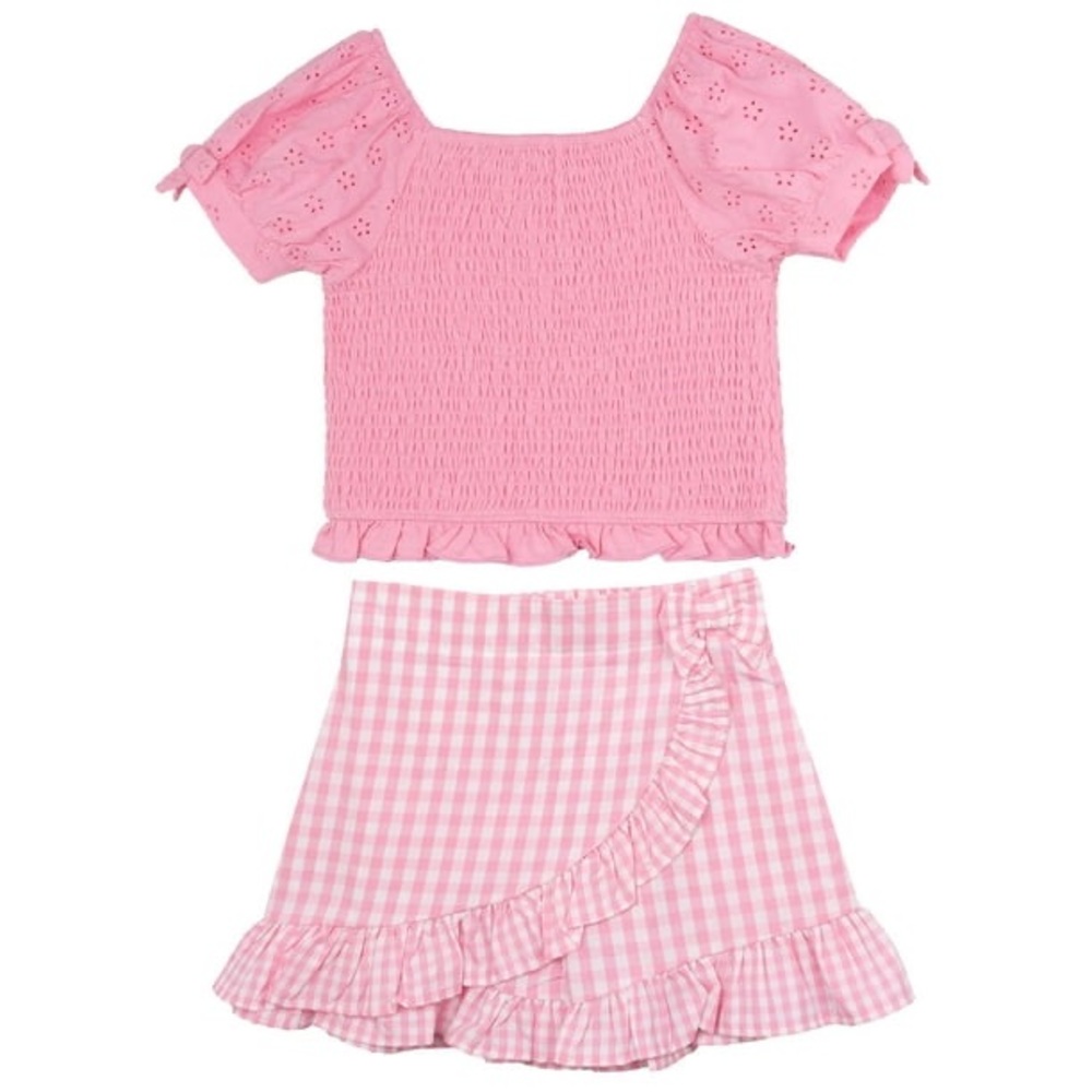 NWT Rare Editions Toddler Girls 2 Piece Woven Short Set